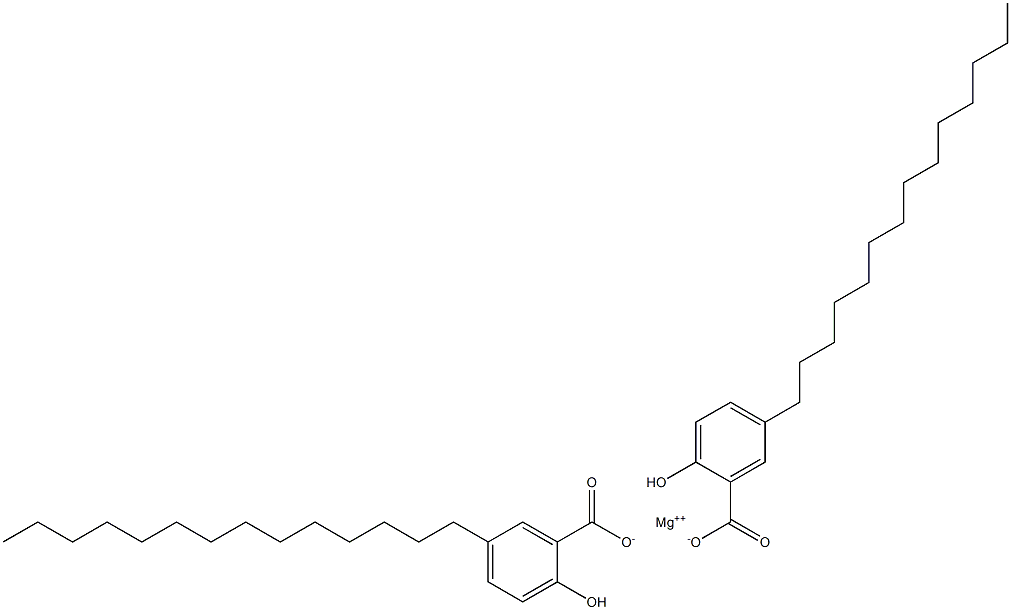 Bis(5-tetradecylsalicylic acid)magnesium salt Struktur