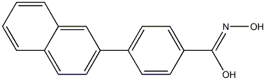 4-(2-Naphthalenyl)benzohydroximic acid Struktur