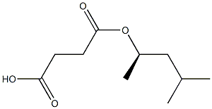 (-)-Succinic acid hydrogen 1-[(R)-4-methylpentane-2-yl] ester Struktur