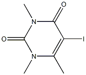 5-Iodo-1,3,6-trimethylpyrimidine-2,4-dione Struktur