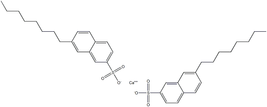 Bis(7-octyl-2-naphthalenesulfonic acid)calcium salt Struktur