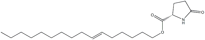 (S)-5-Oxopyrrolidine-2-carboxylic acid 6-hexadecenyl ester Struktur