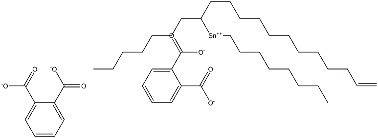 Bis[phthalic acid 1-(11-dodecenyl)]dioctyltin(IV) salt Struktur