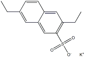 3,7-Diethyl-2-naphthalenesulfonic acid potassium salt Struktur