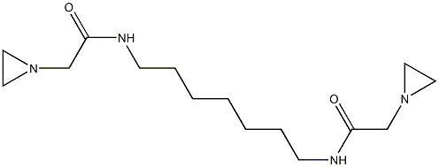 N,N'-(Heptamethylene)bis(1-aziridineacetamide) Struktur