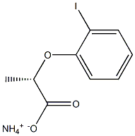 [S,(+)]-2-(o-Iodophenoxy)propionic acid ammonium salt Struktur