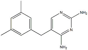 2,4-Diamino-5-[3,5-dimethylbenzyl]pyrimidine Struktur