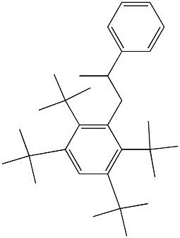 1-(2,3,5,6-Tetra-tert-butylphenyl)-2-phenylpropane Struktur