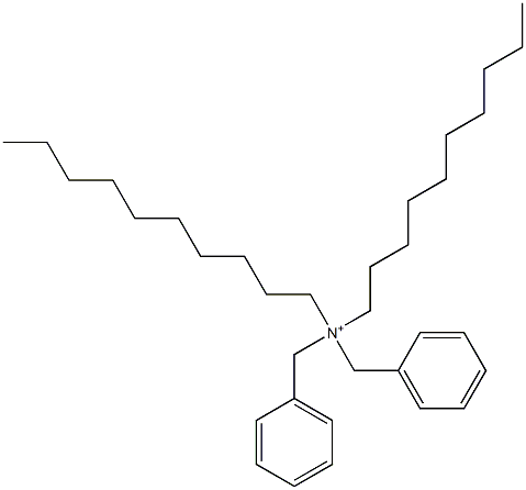 Didecyldibenzylaminium Struktur