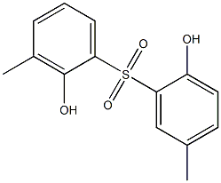 2,2'-Dihydroxy-3,5'-dimethyl[sulfonylbisbenzene] Struktur