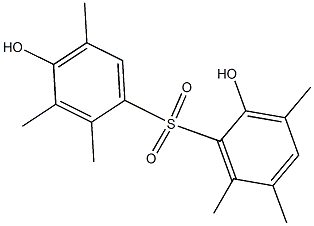 2,4'-Dihydroxy-2',3,3',5,5',6-hexamethyl[sulfonylbisbenzene] Struktur