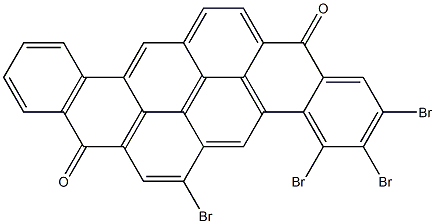 2,3,4,6-Tetrabromo-8,16-pyranthrenedione Struktur