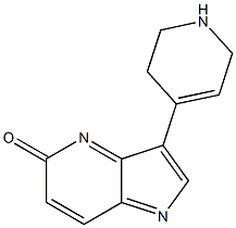 3-[(1,2,5,6-Tetrahydropyridin)-4-yl]-5H-pyrrolo[3,2-b]pyridin-5-one Struktur