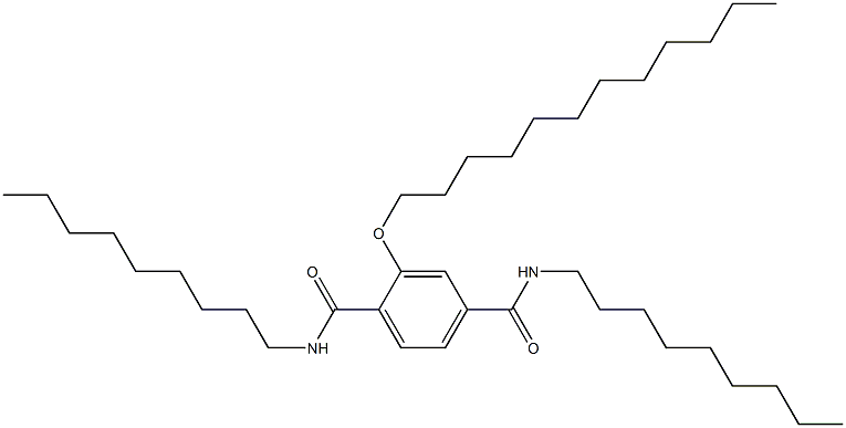 2-(Dodecyloxy)-N,N'-dinonylterephthalamide Struktur