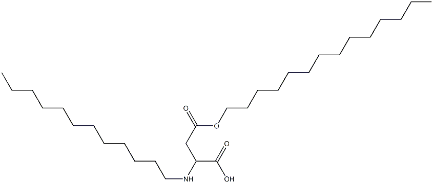 2-Dodecylamino-3-(tetradecyloxycarbonyl)propionic acid Struktur