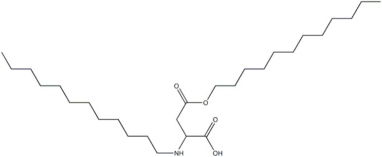 2-Dodecylamino-3-(dodecyloxycarbonyl)propionic acid Struktur