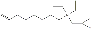 N,N-Diethyl-N-(7-octenyl)-2-oxiranemethanaminium Struktur