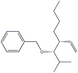 (3R,4S)-3-Butyl-4-(benzyloxy)-5-methyl-1-hexene Struktur