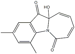 2,4-Dimethyl-10a-hydroxy-6H-azepino[1,2-a]indole-6,11(10aH)-dione Struktur