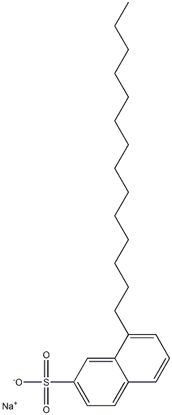 8-Tetradecyl-2-naphthalenesulfonic acid sodium salt Struktur