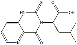 (2S)-2-[(1,2,3,4-Tetrahydro-4-oxo-2-thioxopyrido[3,2-d]pyrimidin)-3-yl]-4-methylvaleric acid Struktur