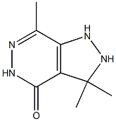 1,2-Dihydro-3,3,7-trimethyl-3H-pyrazolo[3,4-d]pyridazin-4(5H)-one Struktur