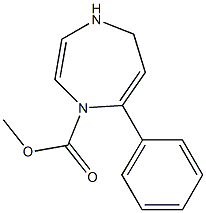 7-Phenyl-4,5-dihydro-1H-1,4-diazepine-1-carboxylic acid methyl ester Struktur