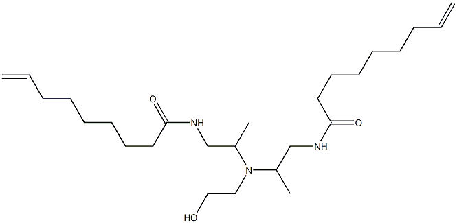 N,N'-[2-Hydroxyethyliminobis(2-methyl-2,1-ethanediyl)]bis(8-nonenamide) Struktur