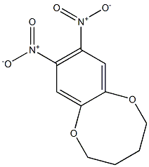 2,3,4,5-Tetrahydro-8,9-dinitro-1,6-benzodioxocin Struktur