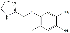 2-[1-(3,4-Diamino-6-methylphenoxy)ethyl]-2-imidazoline Struktur