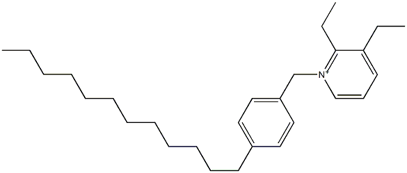 1-(4-Dodecylbenzyl)-2,3-diethylpyridinium Struktur