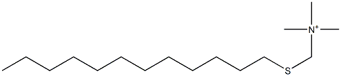 (Dodecylthio)-N,N,N-trimethylmethanaminium Struktur