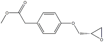 4-[(S)-Oxiranylmethoxy]benzeneacetic acid methyl ester Struktur