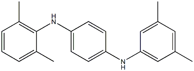 N-(2,6-Dimethylphenyl)-N'-(3,5-dimethylphenyl)-p-phenylenediamine Struktur