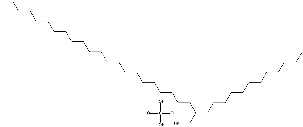 Sulfuric acid 2-dodecyl-3-tetracosenyl=sodium ester salt Struktur