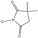 1-Chloro-3,3-dimethylpyrrolidine-2,5-dione Struktur