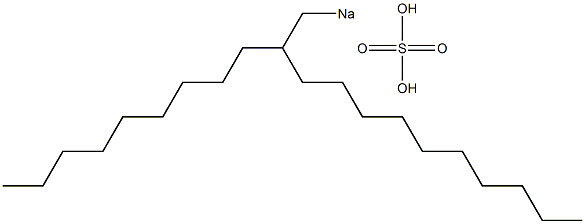 Sulfuric acid 2-nonyldodecyl=sodium salt Struktur