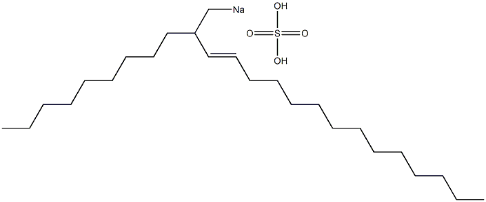 Sulfuric acid 2-nonyl-3-hexadecenyl=sodium ester salt Struktur