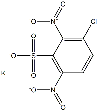 3-Chloro-2,6-dinitrobenzenesulfonic acid potassium salt Struktur