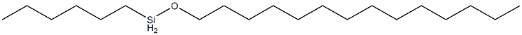 Hexyl(tetradecyloxy)silane Struktur