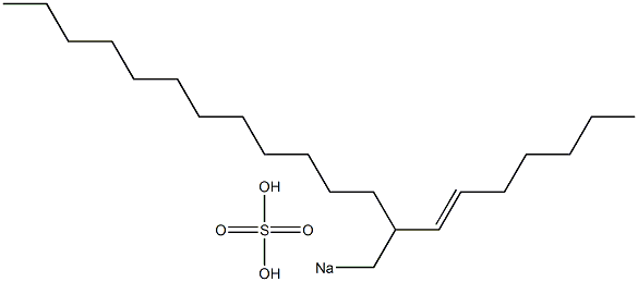 Sulfuric acid 2-(1-heptenyl)tetradecyl=sodium ester salt Struktur