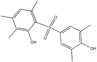 2,4'-Dihydroxy-3,3',4,5',6-pentamethyl[sulfonylbisbenzene] Struktur