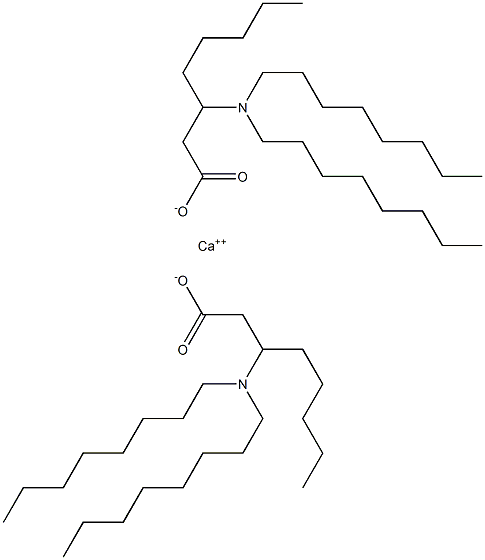 Bis[3-(dioctylamino)octanoic acid]calcium salt Struktur