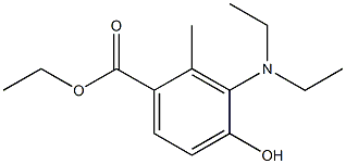 3-(Diethylamino)methyl-4-hydroxybenzoic acid ethyl ester Struktur