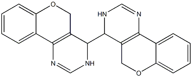 3,3',4,4'-Tetrahydro-4,4'-bi[5H-[1]benzopyrano[4,3-d]pyrimidine] Struktur