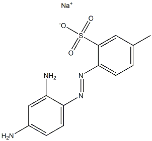 2-[(2,4-Diaminophenyl)azo]-5-methylbenzenesulfonic acid sodium salt Struktur