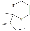 (-)-2-[(S)-sec-Butyl]-2-methyl-1,3-dithiane Struktur