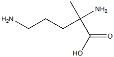 2,5-Diamino-2-methylpentanoic acid Struktur