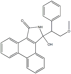 2,3-Dihydro-3-(2-methoxy-1-phenylethyl)-3-hydroxy-1H-dibenz[e,g]isoindol-1-one Struktur