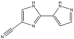 2-(1H-Pyrazol-5-yl)-1H-imidazole-4-carbonitrile Struktur